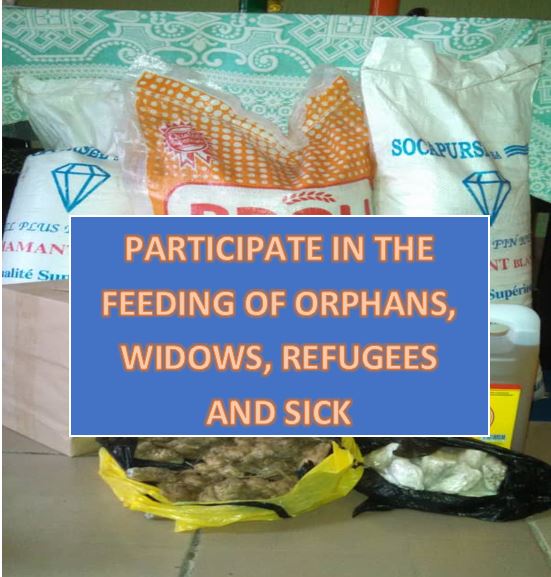 offer nature to orphans, widows, sick people, refugees